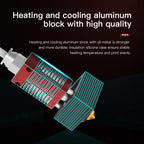 Creality 24V 40W Extruder Nozzle Hot End Kit with Temperature Thermistor & Heating Tube for Ender-3 3D Printer – Durable Build, Easy to Use