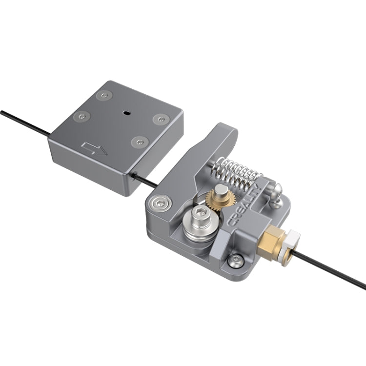 Creality All Metal Silver Block Bowden Extruder Kit for Ender-3 / Ender-3 Pro / Ender-3 V2 / CR-10 Pro V2 3D Printer – Aluminum Alloy