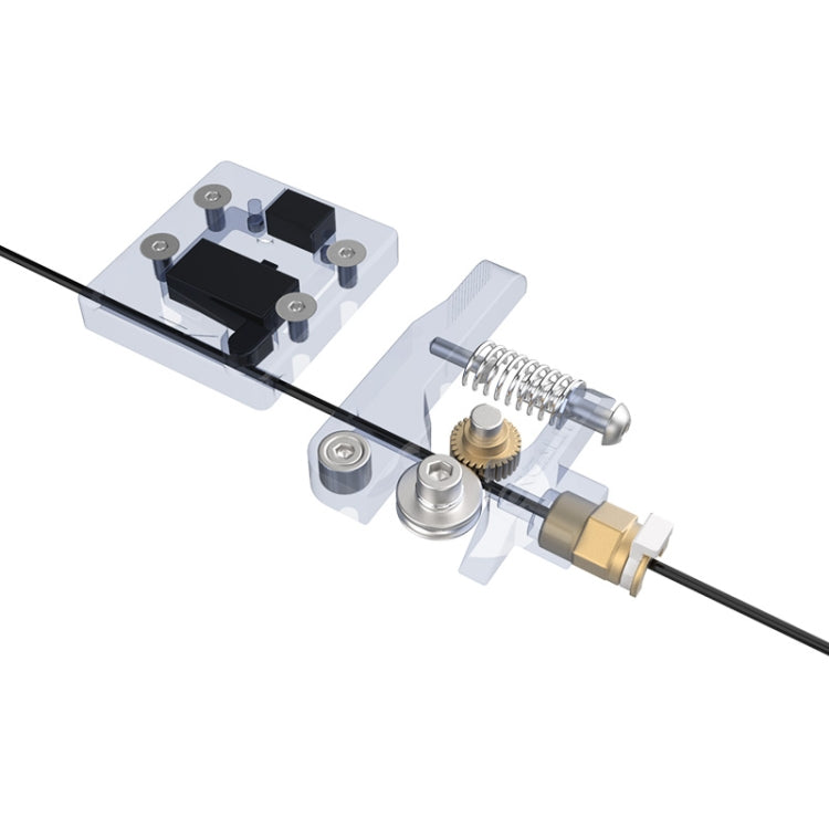 Creality All Metal Silver Block Bowden Extruder Kit for Ender-3 / Ender-3 Pro / Ender-3 V2 / CR-10 Pro V2 3D Printer – Aluminum Alloy