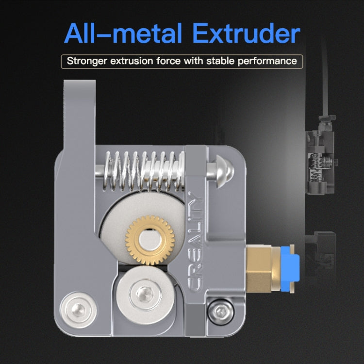 Creality All Metal Silver Block Bowden Extruder Kit for Ender-3 / Ender-3 Pro / Ender-3 V2 / CR-10 Pro V2 3D Printer – Aluminum Alloy