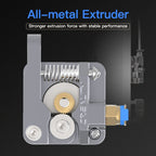 Creality All Metal Silver Block Bowden Extruder Kit for Ender-3 / Ender-3 Pro / Ender-3 V2 / CR-10 Pro V2 3D Printer – Aluminum Alloy