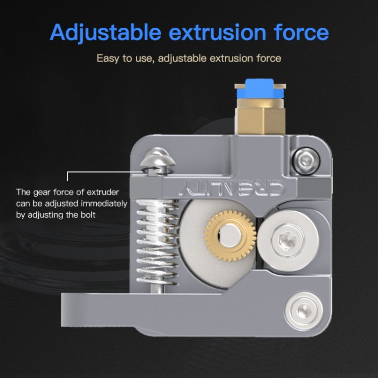 Creality All Metal Silver Block Bowden Extruder Kit for Ender-3 / Ender-3 Pro / Ender-3 V2 / CR-10 Pro V2 3D Printer – Aluminum Alloy