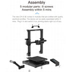 CREALITY CR-6 SE 350W Intelligent Leveling-free DIY 3D Printer, Print Size : 23.5 x 23.5 x 25cm, EU Plug, CR-6 SE