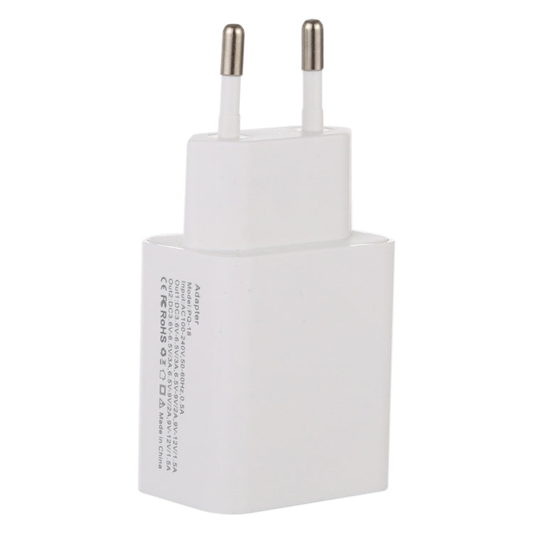 18W Power Adapter Plug Adapter EU Plug, EU Plug – TPU