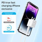 MOMAX UM36 PD 20W USB-C / Type-C + USB Fast Charger Power Adapter, CN Plug, UM36 – TPU
