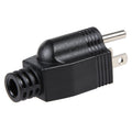 US Plug Male AC Wall Universal Travel Power Socket Plug Adapter Black