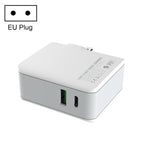 LDNIO A4403C 30W PD + Auto-id Foldable Fast Travel Charger with 1m Micro USB Cable, EU Plug, with Micro USB Cable – TPU