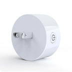 10A Round Shape WiFi Mini Plug APP Remote Control Timer Smart Socket, Support Alexa & Google Home, AC 100-240V, JP / US Plug