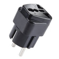 Portable Universal UK Plug to EU Plug Power Socket Travel Charger Adapter with Fuse, UK to EU UK to EU