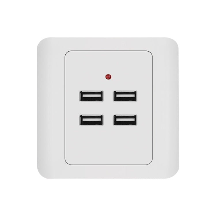 5V 3.1A 4 Ports USB Wall Charger Adapter Dock Station Socket Power Panel, 36V input, 4 Ports USB 2.0 4 Ports USB 2.0