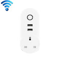 SA-002 2 USB Ports + 1 EU Socket WiFi Smart Power Plug Socket, Compatible with Alexa and Google Home, AC 110V-230V, US Plug, UK Plug UK Plug UK Plug