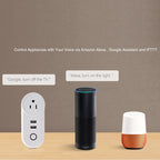 SA-002 2 USB Ports + 1 EU Socket WiFi Smart Power Plug Socket, Compatible with Alexa and Google Home, AC 110V-230V, US Plug, UK Plug