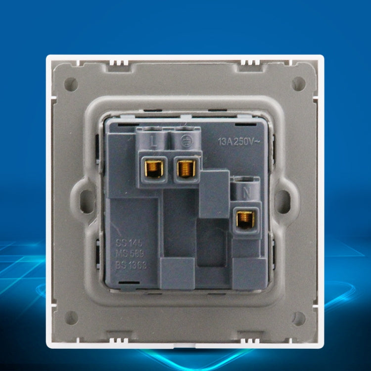 86 Type PC 13A Three Hole Power Socket with Light Switch, UK Plug – Durable Build, Easy to Use