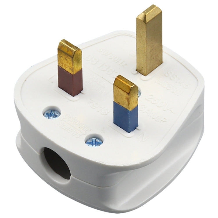 Three-pin 13A Power Wiring Plug With Fuse Tube, UK Plug – Durable Build, Easy to Use Default Title