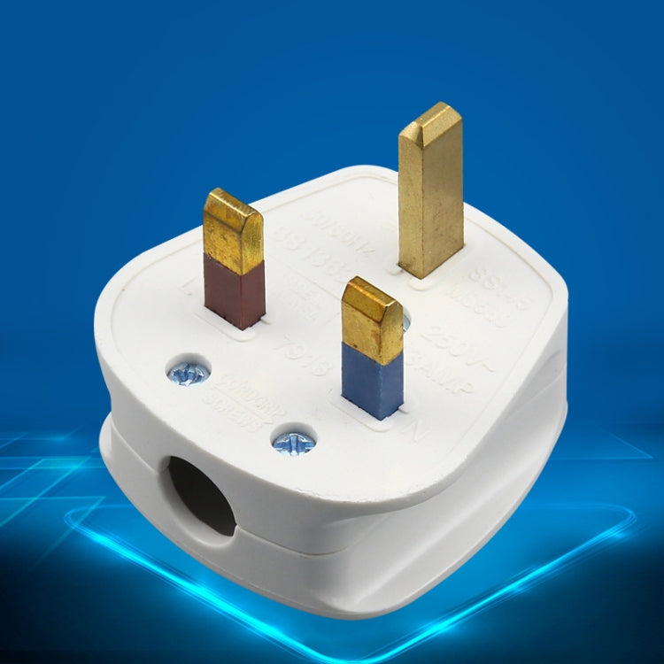 Three-pin 13A Power Wiring Plug With Fuse Tube, UK Plug – Durable Build, Easy to Use