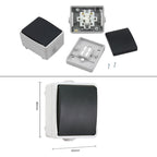 IP44 Waterproof Kitchen Bathroom Single Control Switch, EU Plug – Waterproof