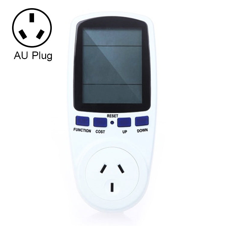 AC 240V 50Hz Max 10A LCD Display Power Meter Energy Watt Amps Volt Electricity Usage Monitor Analyzer, AU Plug, AC 240V AU Plug AC 240V AU Plug