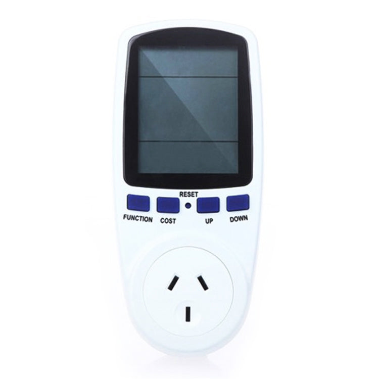 AC 240V 50Hz Max 10A LCD Display Power Meter Energy Watt Amps Volt Electricity Usage Monitor Analyzer, AU Plug, AC 240V AU Plug