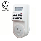 AC 240V Smart Home Plug-in LCD Display Clock Summer Time Function 12/24 Hours Changeable Timer Switch Socket, AU Plug, AC 240V AU Plug AC 240V AU Plug