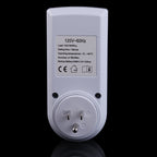 AC 120V Smart Home Plug-in Programmable LCD Display Clock Summer Time Function 12/24 Hours Changeable Timer Switch Socket, US Plug, AC 120V US Plug