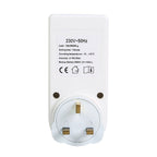 AC 230V Smart Home Plug-in LCD Display Clock Summer Time Function 12/24 Hours Changeable Timer Switch Socket, UK Plug, AC 230V UK Plug