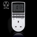 AC 230V Smart Home Plug-in LCD Display Clock Summer Time Function 12/24 Hours Changeable Timer Switch Socket, UK Plug, AC 230V UK Plug AC 230V UK Plug