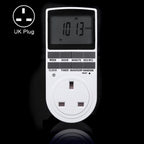 AC 230V Smart Home Plug-in LCD Display Clock Summer Time Function 12/24 Hours Changeable Timer Switch Socket, UK Plug, AC 230V UK Plug AC 230V UK Plug