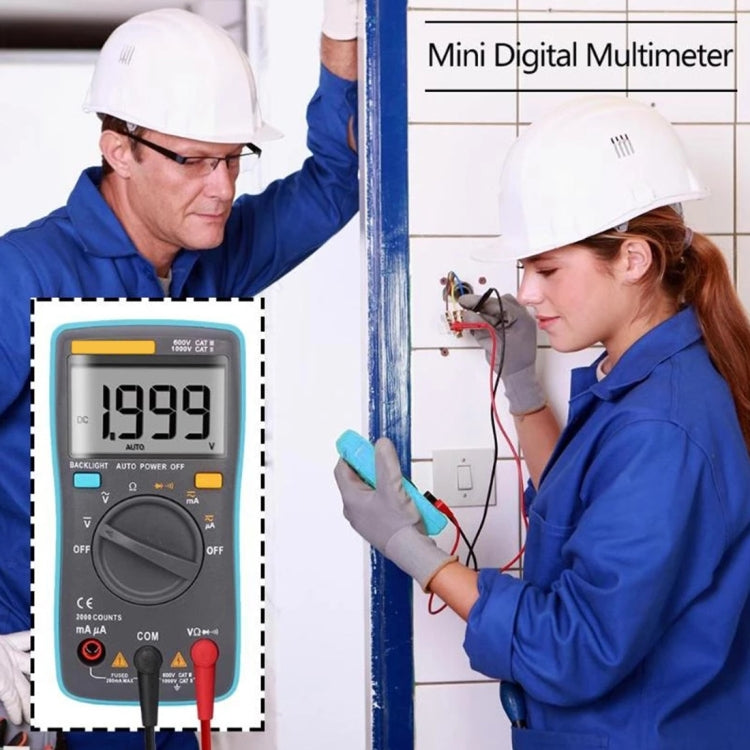ZT98 CAT III 600V Portable Digital Multimeter 2000 Counts Back-light AC / DC Current Voltage Tester Meter with LCD Screen & Holder, ZT98