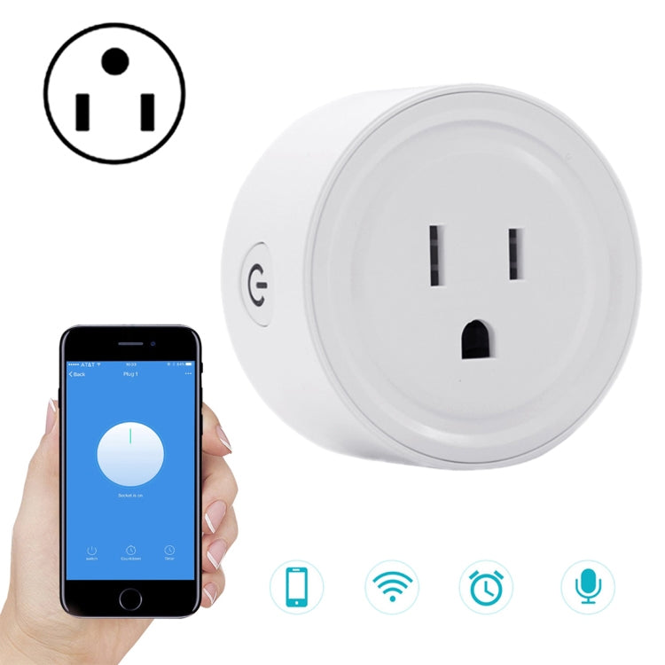 SA-003 10A Mini WiFi Plug Timing Smart Socket Works with Alexa & Google Home, AC 100-240V, US Plug, SA-003 – Durable Build, Easy to Use SA-003