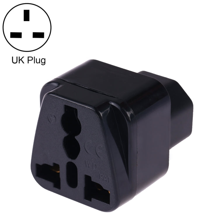 Portable Universal Socket to C14 Male Plug UPS PDU APC Computer Server Power Adapter Travel Charger, C14 Adapter, C14 Plug C14 Adapter Black