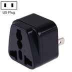 Portable Universal Socket to US Plug Power Adapter Travel Charger, US Plug US Plug Black