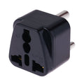 Portable Universal Socket to (Small) South Africa Plug Power Adapter Travel Charger, (Small) South Africa Plug (Small) South Africa Plug Black