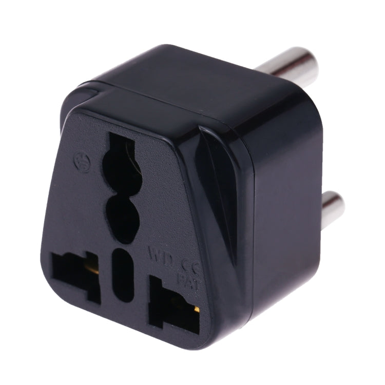 Portable Universal Socket to (Small) South Africa Plug Power Adapter Travel Charger, (Small) South Africa Plug (Small) South Africa Plug Black
