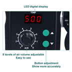 YIHUA 858D AC 220V LED Display Adjustable Temperature Hot Air Gun, 858D