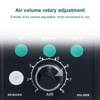 YIHUA 8786D 2 in 1 AC 220V LED Display Adjustable Temperature Hot Air Gun + Solder Station & Soldering Iron, 8786D