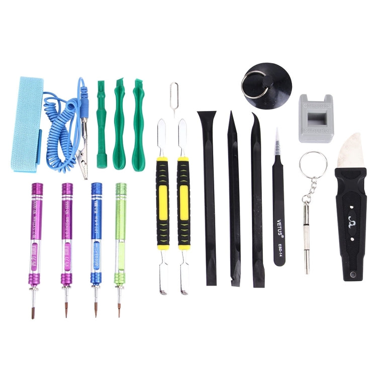Appropriative Professional Screwdriver Repair Open Tool Kit with Leather Handbag For iPhone 7 & 7 Plus , 6666 – Leather 6666
