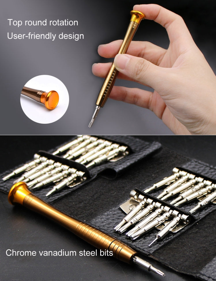 25 in 1 Screwdriver for iPhone 3/4/5/6,Galaxy, Huawei, Xiaomi, Other Smart Phones, Digital Cameras, Laptop, Watch, Glasses, 25 in 1 – Durable Build, Easy to Use