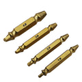 4 in 1 Screw Extractor Drill Bits Tool Broken Bolt Remover(1#, 2#, 3#, 4#), with Plastic Case, Gold s2, Gold 4341, 4341, s2 Gold s2 ETP2584A