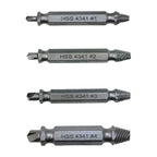 4 in 1 Screw Extractor Drill Bits Tool Broken Bolt Remover(1#, 2#, 3#, 4#), with Plastic Case, Gold s2, Gold 4341, 4341, s2 4341 ETP2584C
