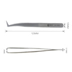 BEST BST-153SA Stainless Steel Curved For Eyelash Extension Makeup Tools – Magnetic