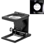 Mini Desk Style 10x Magnification Loupe Metal Antique Magnifier, Mini Desk Style Mini Desk Style