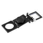 Mini Desk Style 10x Magnification Loupe Metal Antique Magnifier, Mini Desk Style