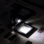 Mini Desk Style 10x Magnification Loupe Metal Antique Magnifier, Mini Desk Style
