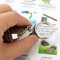 Portable Folding Loupe Metal Jewelry Antique Magnifier Magnifying Eye Glass Lens Keychain Default Title