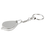 Portable Folding Loupe Metal Jewelry Antique Magnifier Magnifying Eye Glass Lens Keychain