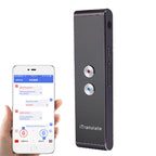 T8 Handheld Pocket Smart Voice Translator Real Time Speech Translation Translator with Dual Mic, Support 33 Languages Black