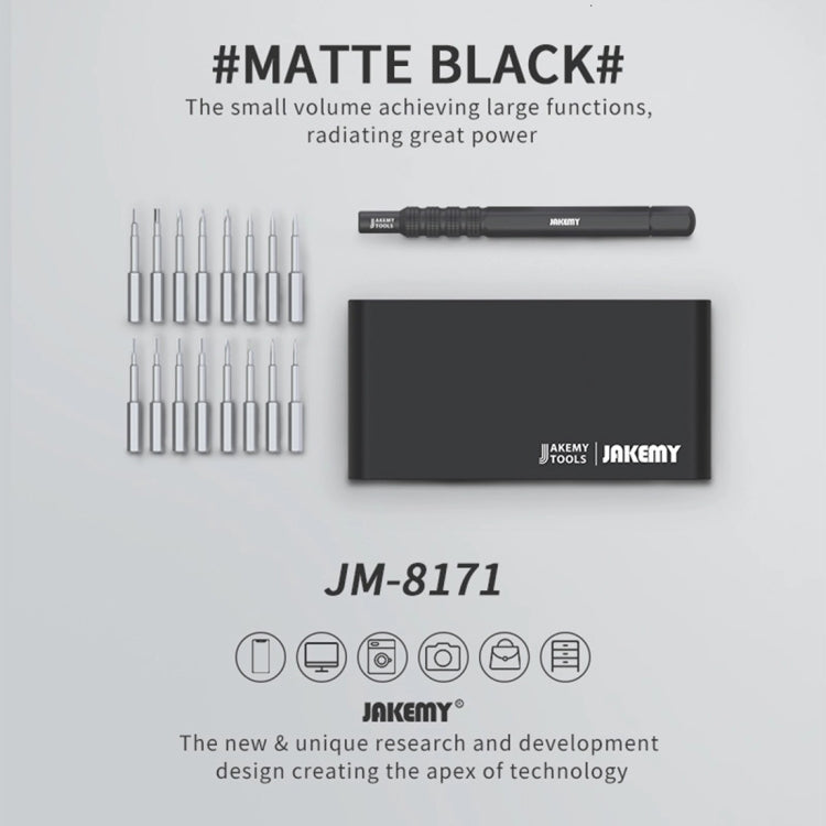 JAKEMY JM-8171 Professional Multifunctional Screwdriver Set Precision Hand Tools, JM-8171 – Durable Build, Easy to Use