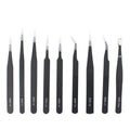 JIAFA JF-8118 9 in 1 Anti-static Precision Tweezers Set with Bag, JF-8118 – Durable Build, Easy to Use JF-8118