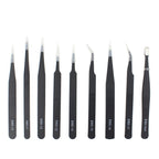 JIAFA JF-8118 9 in 1 Anti-static Precision Tweezers Set with Bag, JF-8118 – Durable Build, Easy to Use JF-8118