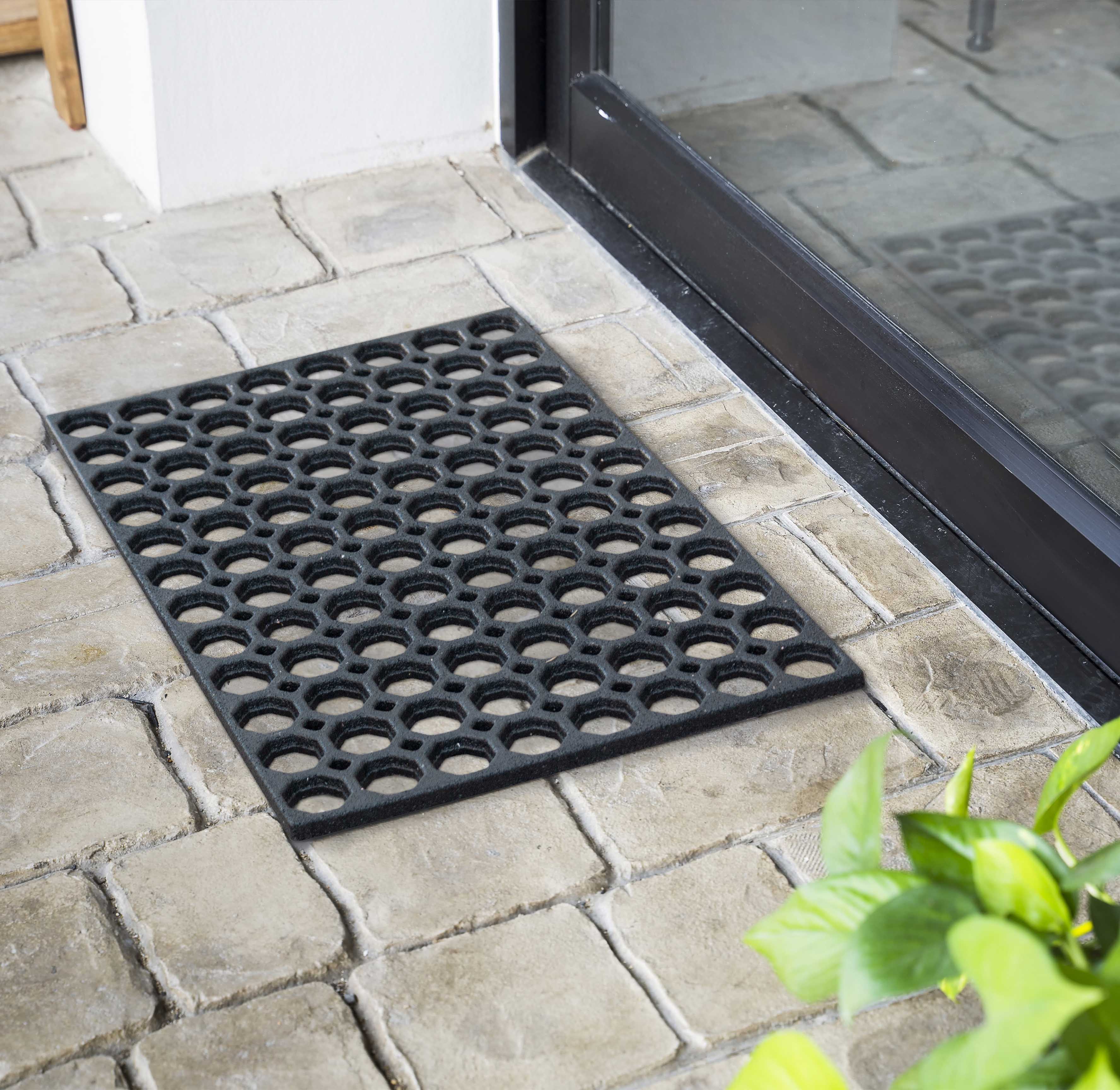 Honeycomb Style Recycled Rubber Eco Doormat